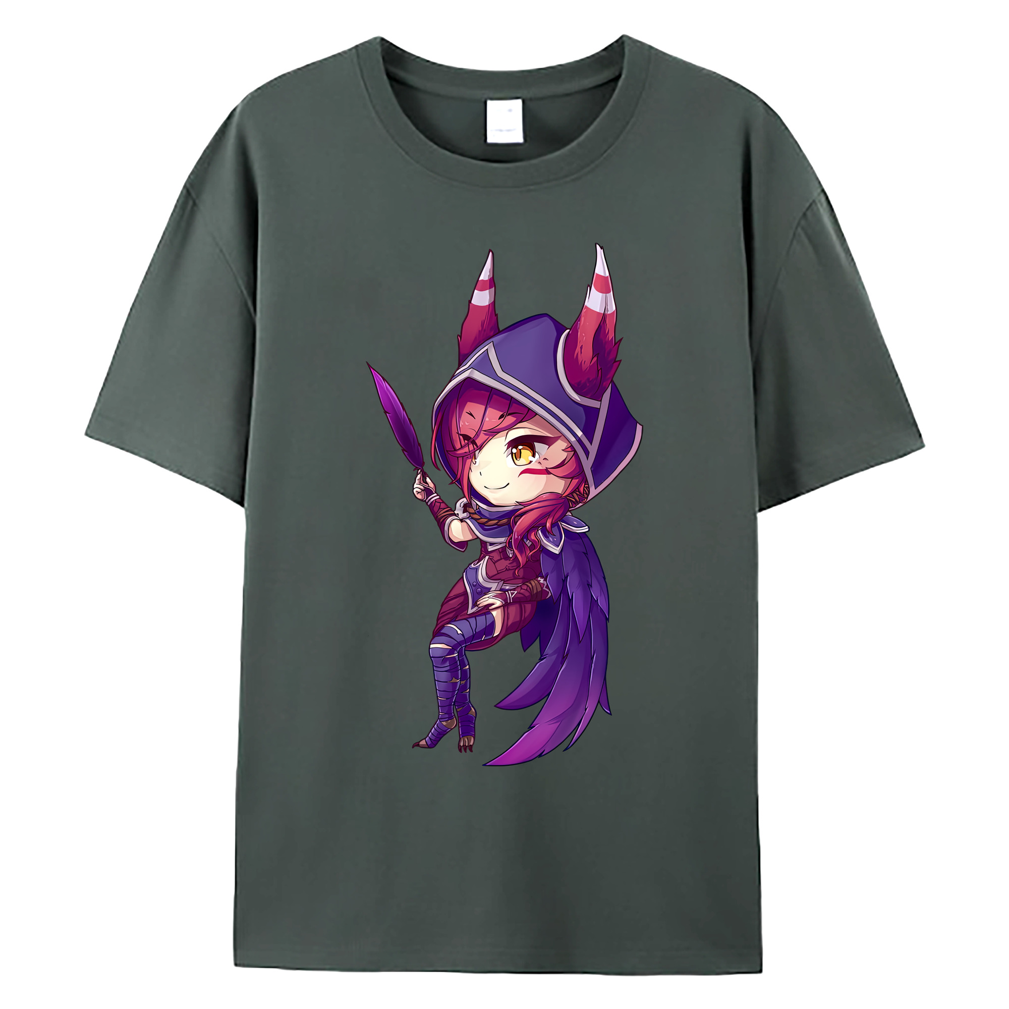 （画像用） リーグ・オブ・レジェンド League of Legends LOL 綿100％ メンズ半袖Tシャツ｜肌触りやわらか＆通気性